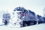 WP 3513 on a snowy day